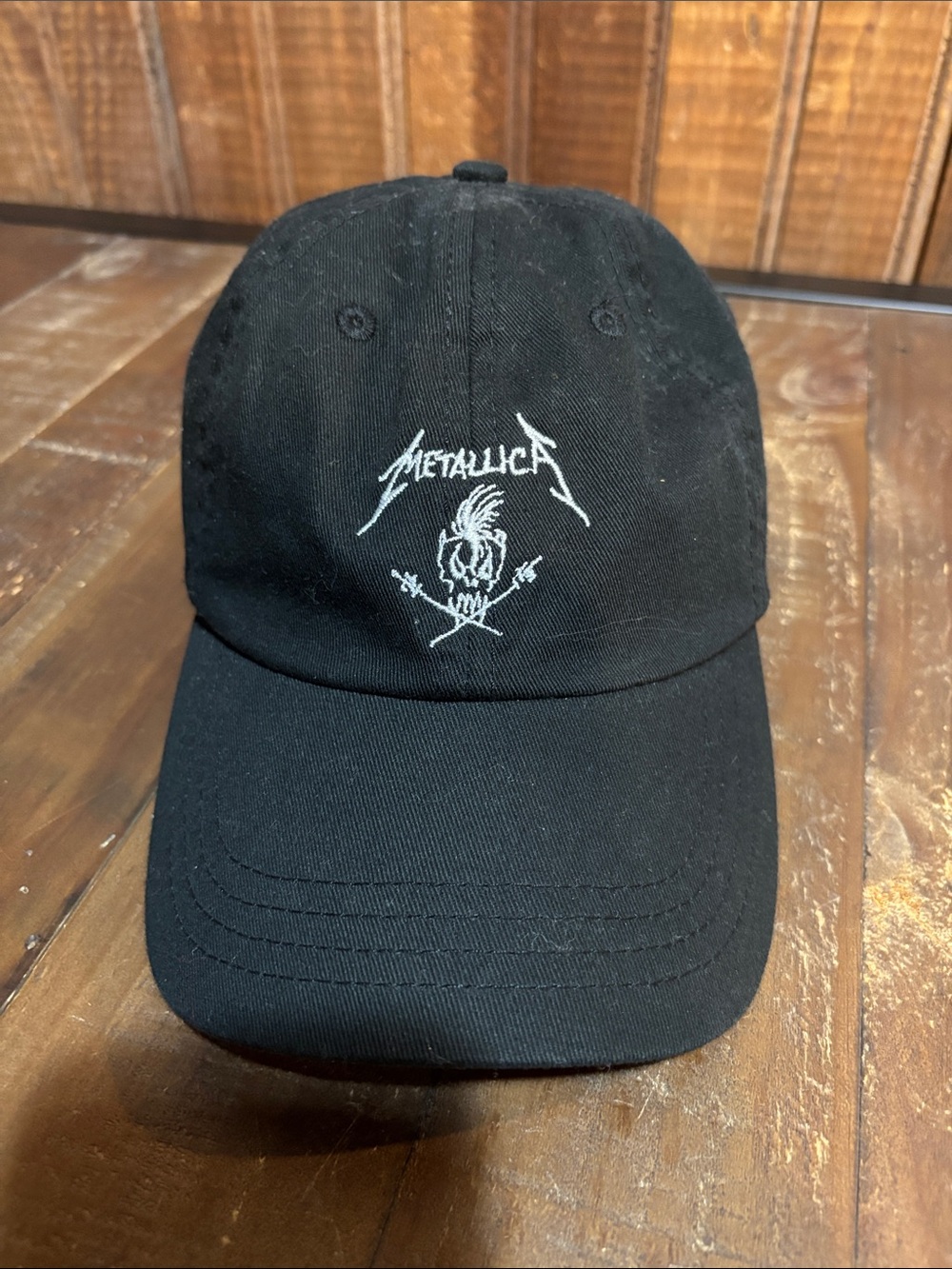 Metallica Black Embroidered Baseball Cap